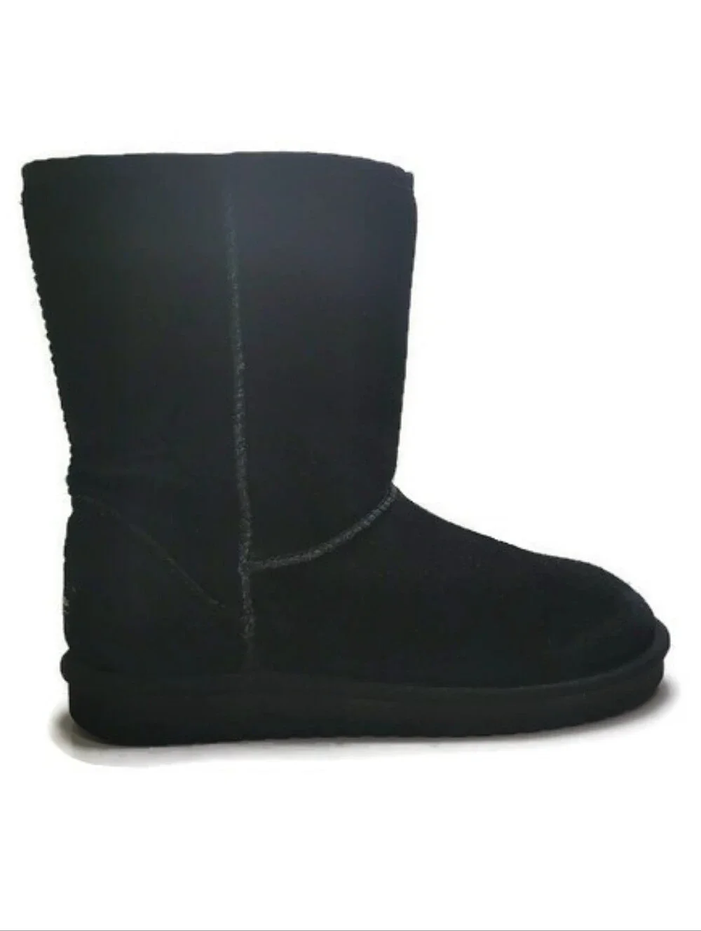 Koolaburra By Ugg Koola Short Black Suede Slip-On Boots Size 8